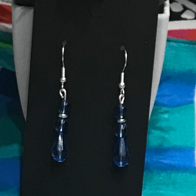 Blue Dangling Earrings- BLDE08