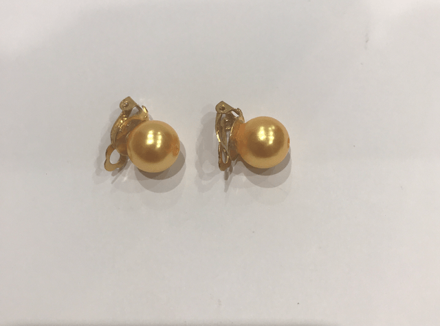 Yellow Clip On Earrings- COE9