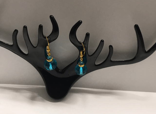 Blue Dangling Earrings-BDE4324