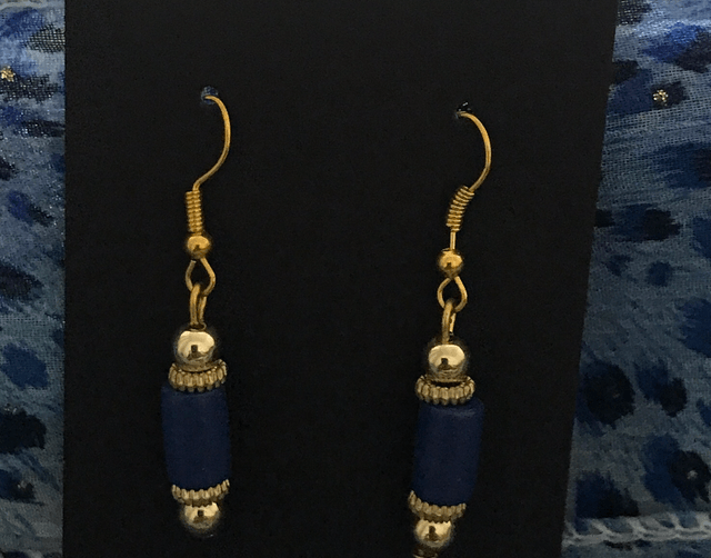 Blue Dangling Earrings- BLDE79