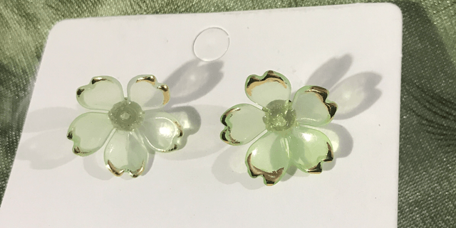 Green Studs Earrings- STU38