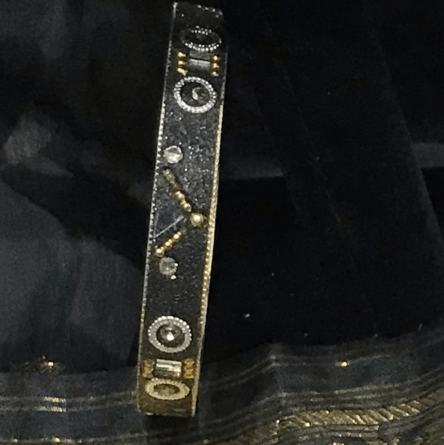 Black/Gold Vintage Bracelet- VB28