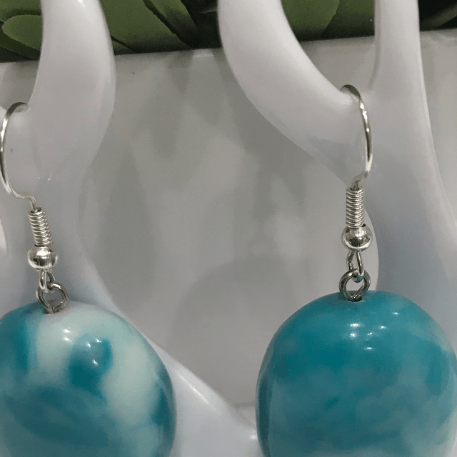 Turquoise Dangling earrings-TDE1126