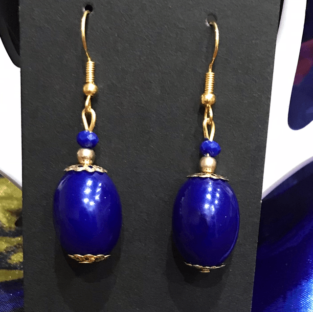 Blue Dangling Earrings - BLDE34