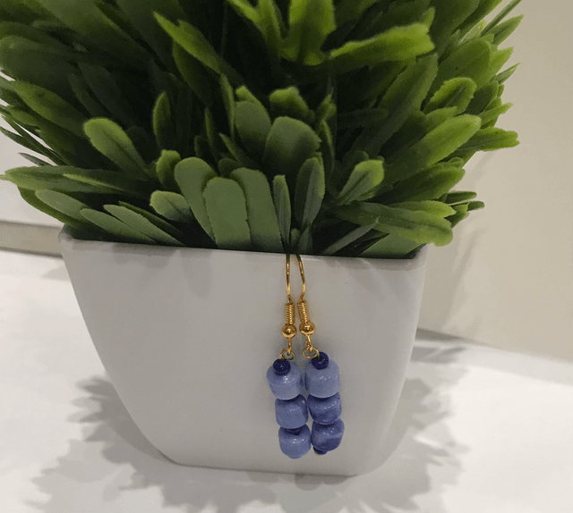 Blue Dangling Earrings- BDE2776