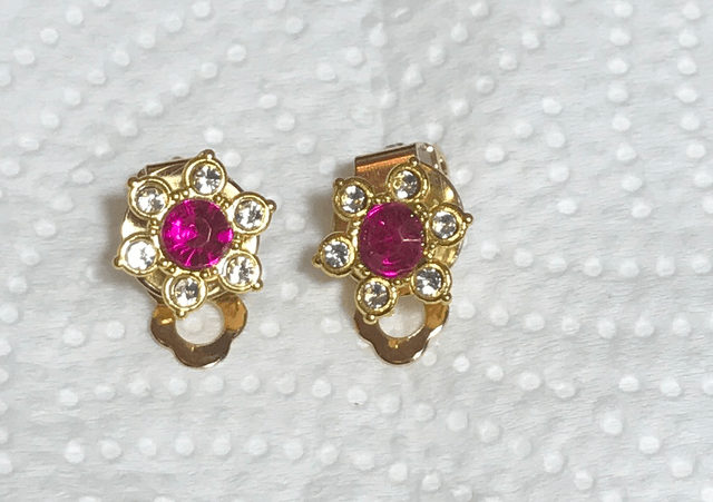 Purple Clip On Earrings- COE36