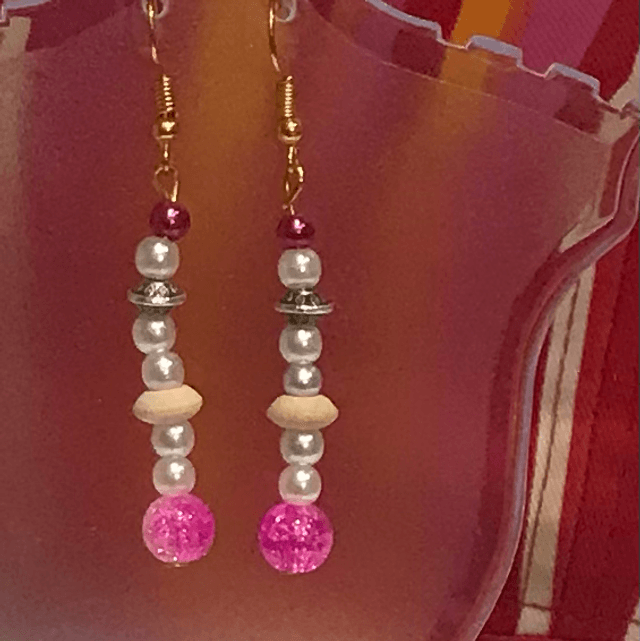 Pink Dangling Earrings - PDE40