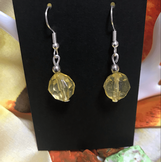 Yellow Dangling Earrings- YDE22