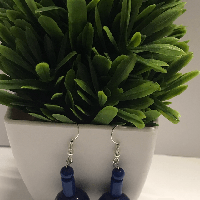 Blue Dangling Earrings-BDE4555