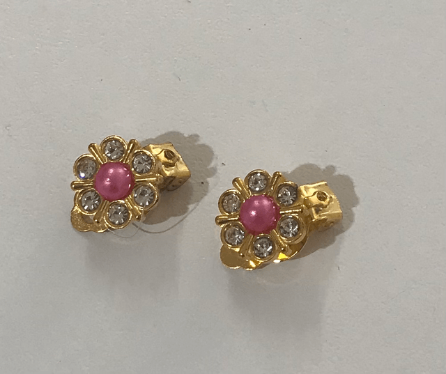 Pink Clip On Earrings- COE18