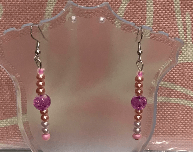 Pink Dangling Earrings - PDE41