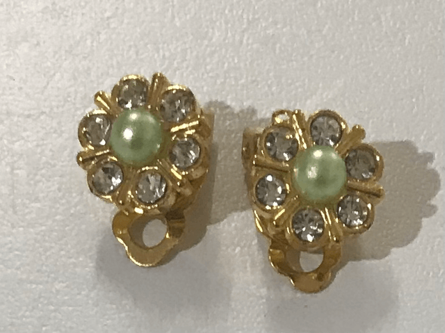 Green Clip On Earrings- COE7