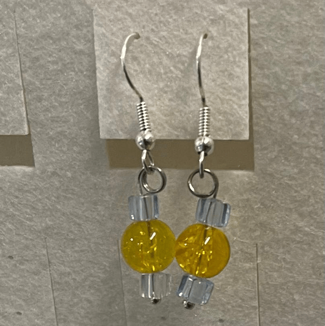 Yellow Dangling Earrings - YDE03