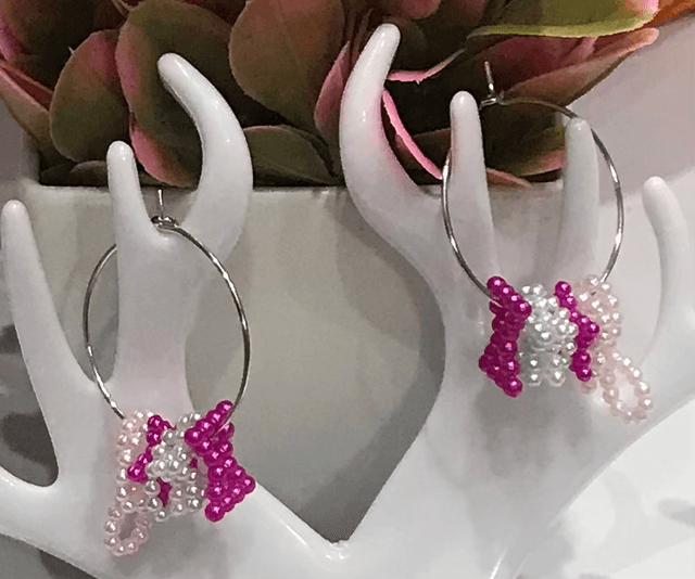 Pink Dangling Earrings - PDE13