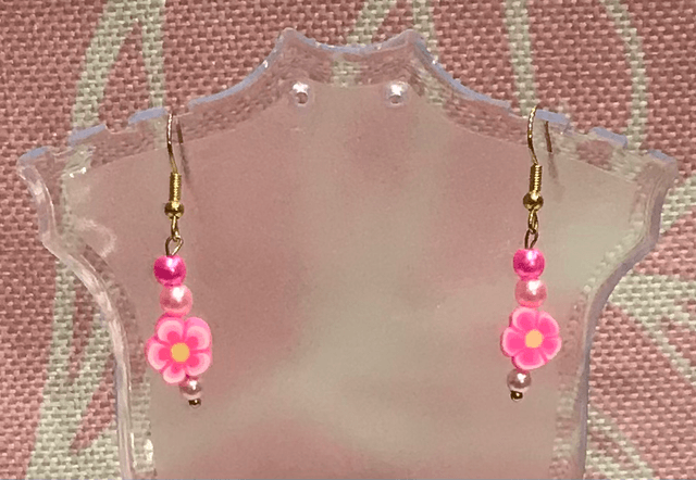 Pink Dangling Earrings - PDE22