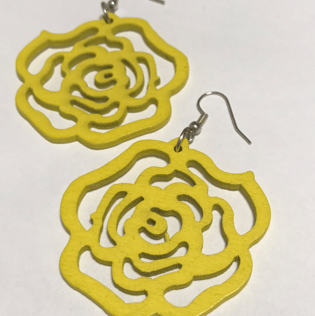 Yellow Dangling Earrings- YDE06