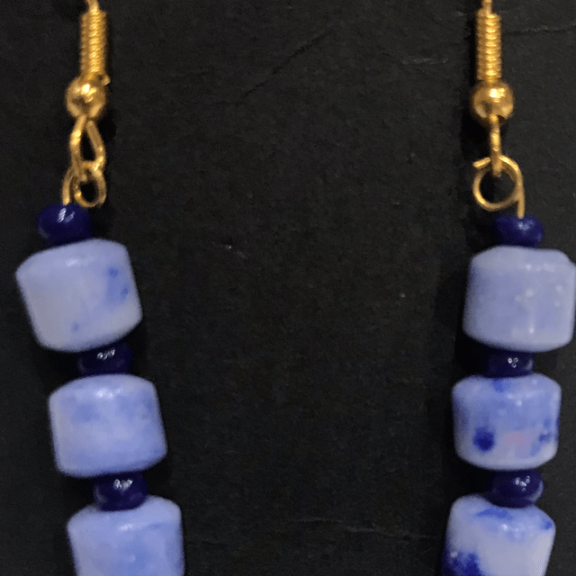 Blue Dangling Earrings- BDE2776