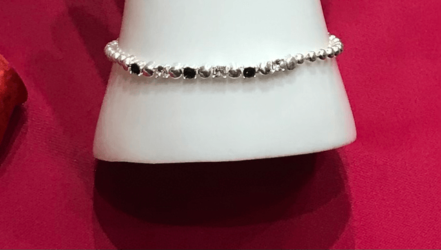 Bright Blue Coloured Stone Bracelet -BRA20