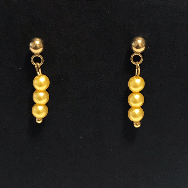 Yellow Dangling Earrings- YDE10