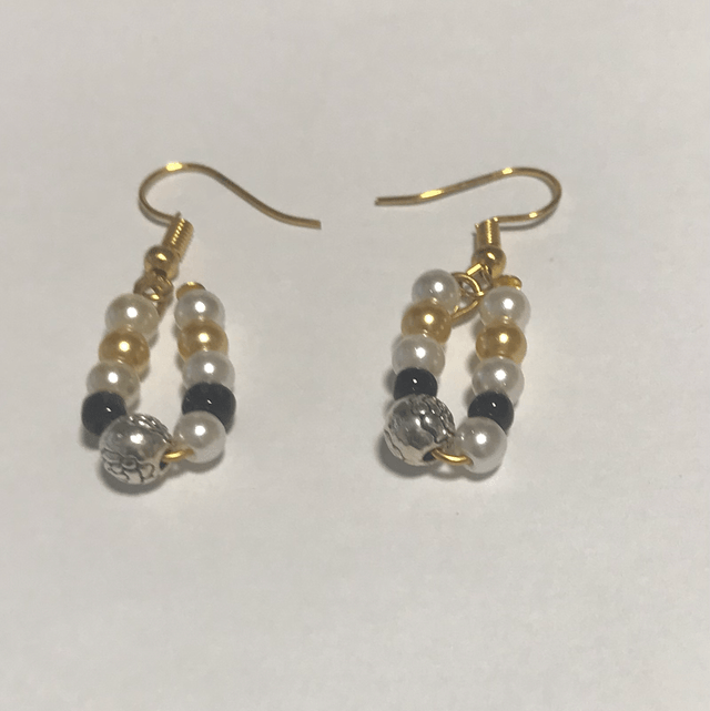 Yellow Mixed Dangling Earrings-YMD3387