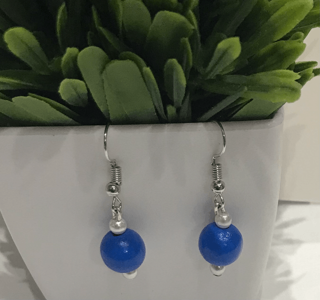 Blue/White Earrings -BWE5666