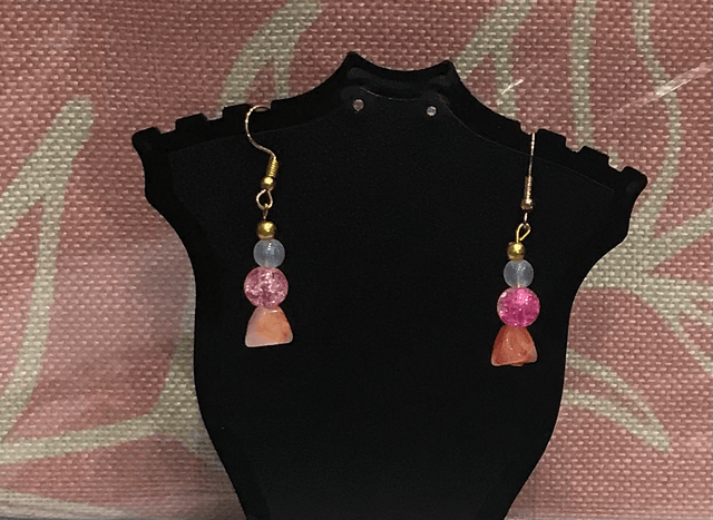 Pink Dangling Earrings - PDE21