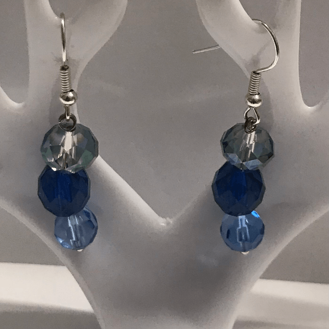 Blue Gloss Earrings-BGE4535