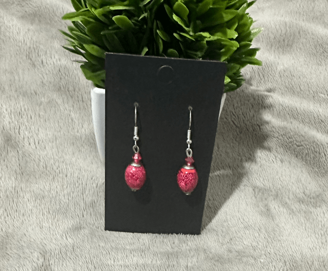 Rose Pink Dangling Earrings - RPD16