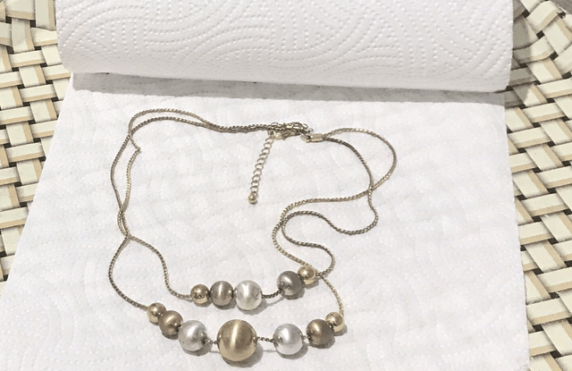 Gold -Silver Necklace- NEC115