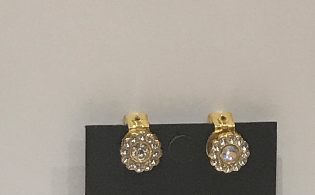 White Clip On Earrings- COE11