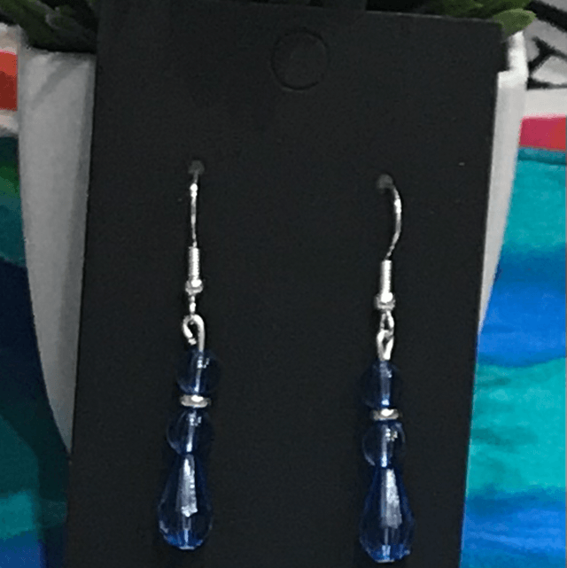 Blue Dangling Earrings- BLDE08