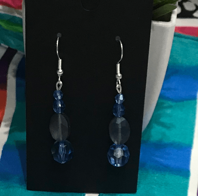 Blue Dangling Earrings - BLDE10
