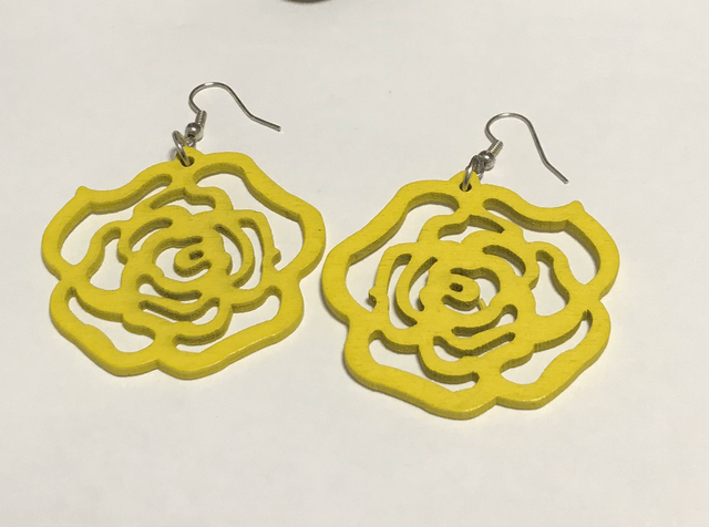 Yellow Dangling Earrings- YDE06