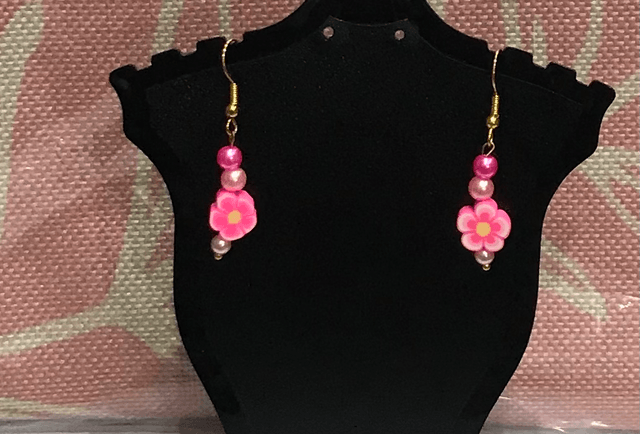 Pink Dangling Earrings - PDE22