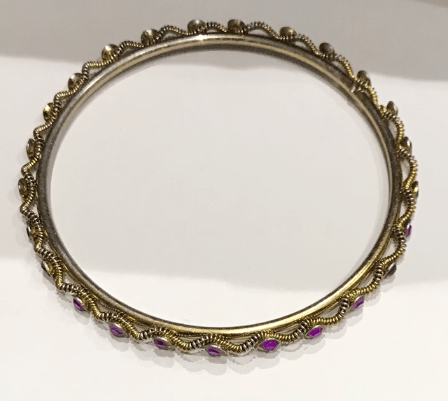 Mixed Gold/purple Vintage Bracelet- VB24
