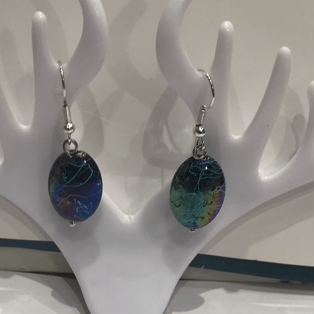Mixed Blue Dangling Earrings- MBD4955