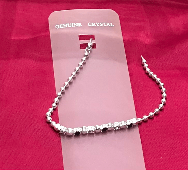 Wine Coloured Stone Simple Bracelet - BRA19