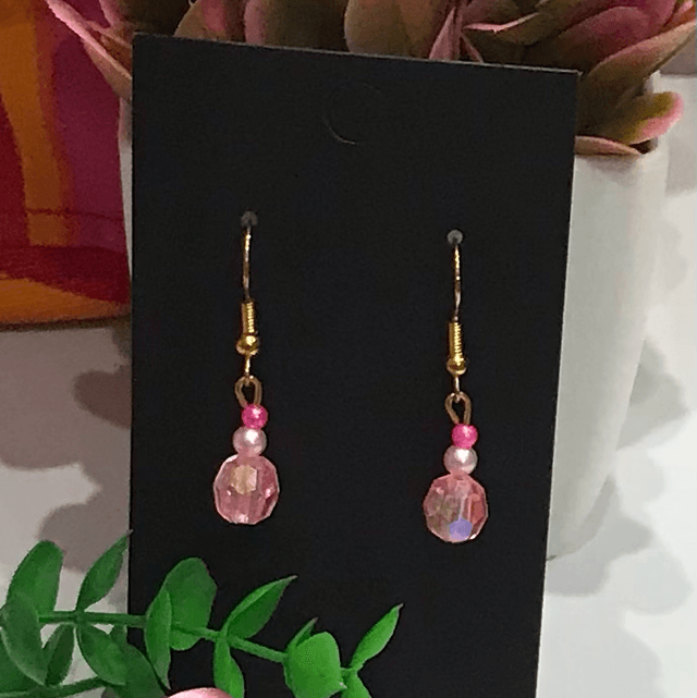 Pink Dangling Earrings - PDE25