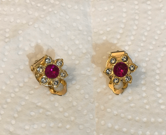 Purple Clip On Earrings- COE36