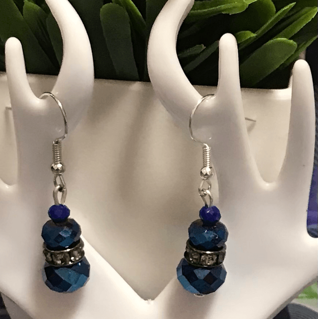 Blue Dangling Earrings - BLDE28