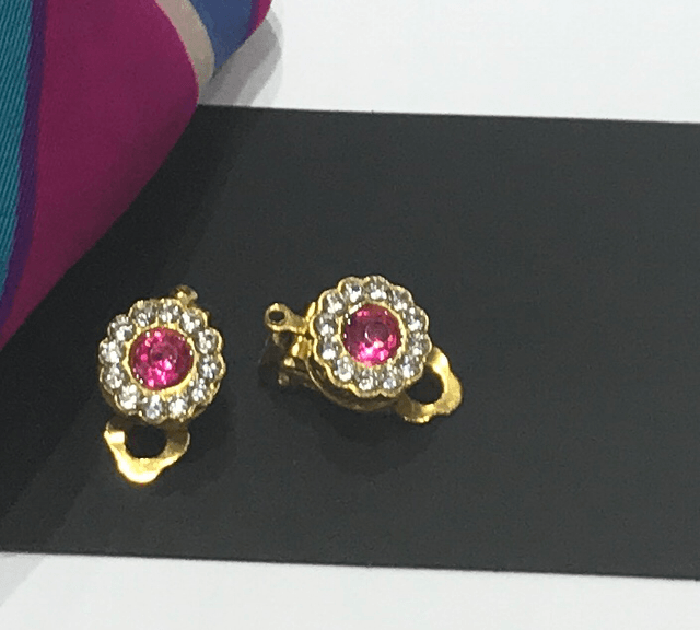 Pink Clip On Earrings- COE16