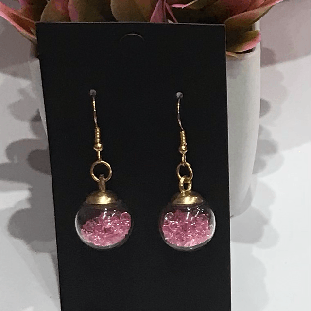 Pink Dangling Earrings - PDE08