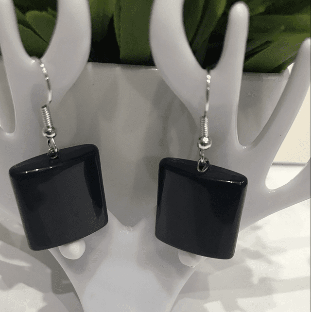 Dark Blue and White Earrings- DBW8999
