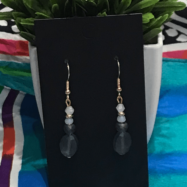 Blue Dangling Earrings- BLDE03