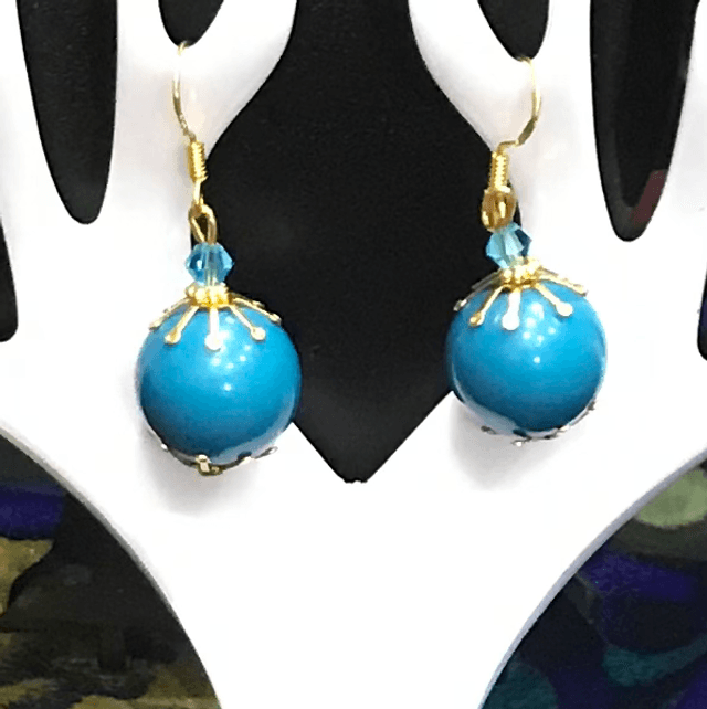 Blue Dangling Earrings - BLDE29