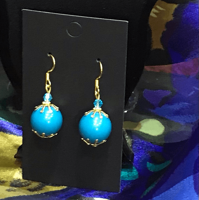Blue Dangling Earrings - BLDE30