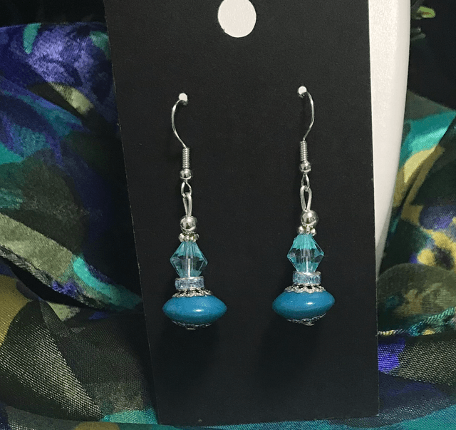 Blue Dangling Earrings - BLDE63