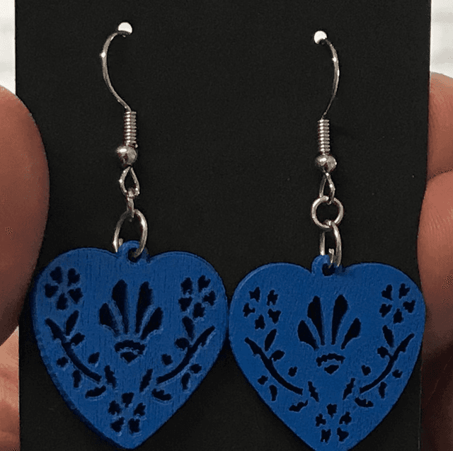 Blue Short Drop Earrings- BLD5789