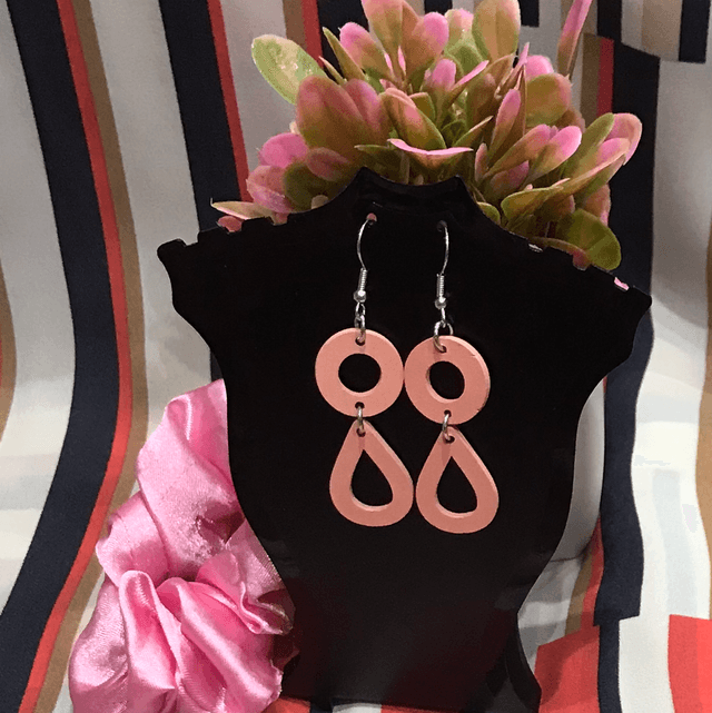 Pink Dangling Earrings - PDE61