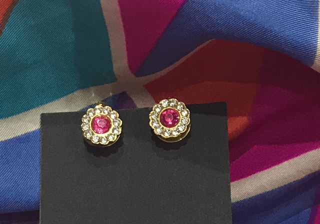 Pink Clip On Earrings- COE16
